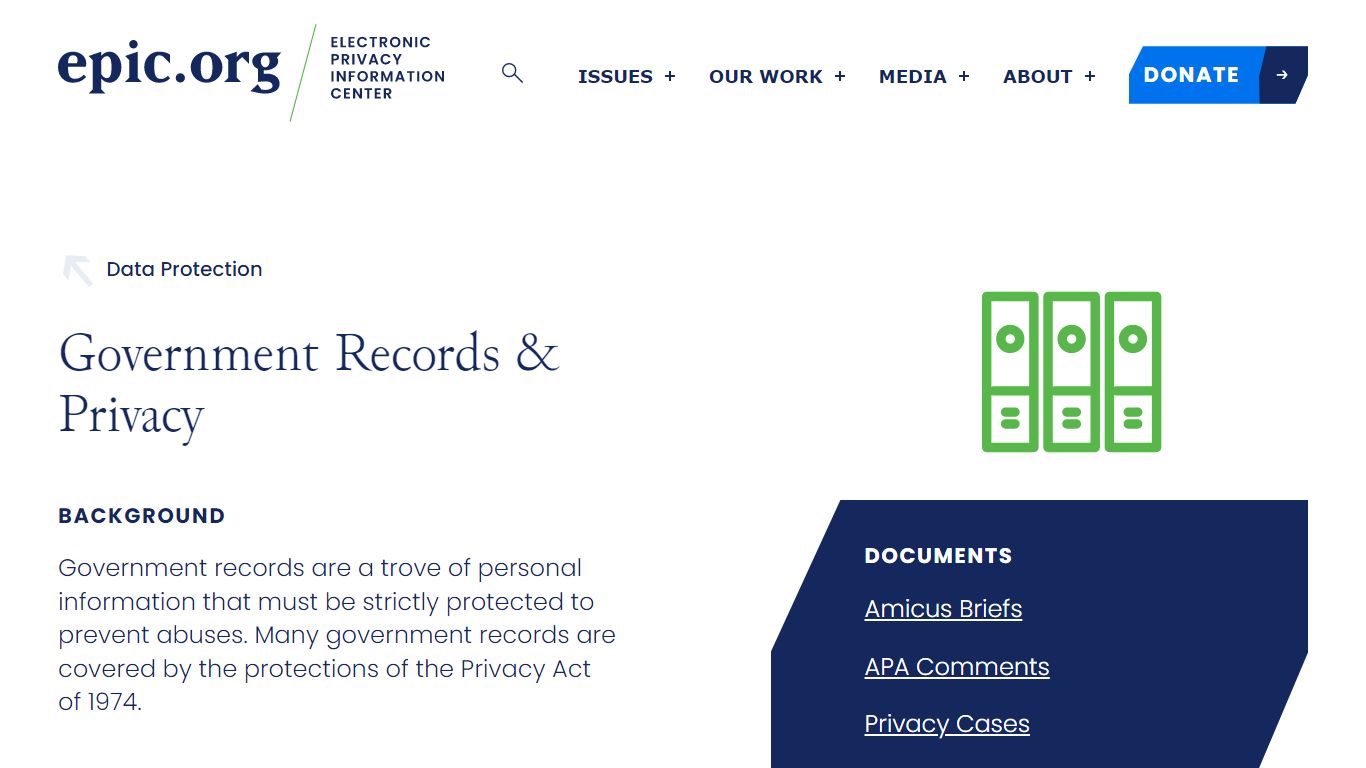 Government Records & Privacy – EPIC – Electronic Privacy Information Center